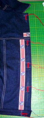 Knopflöcher Jeansjacke